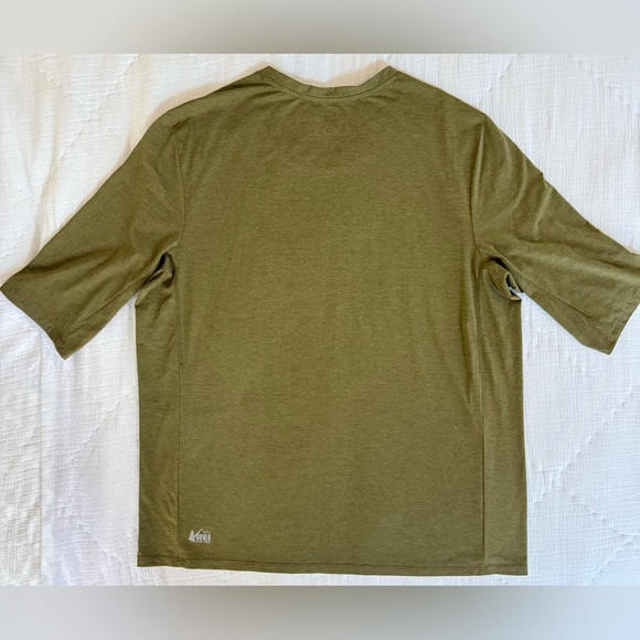 REI Co-op Men’s Performance Hiking Tee XL Olive Green Short Sleeve - NEVER WORN! - Picture 9 of 10